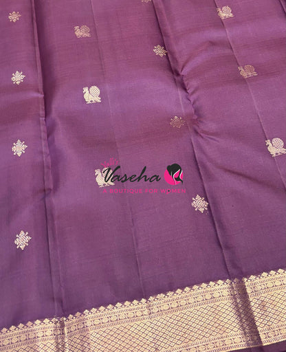Pure Kanchipuram Silk Saree -Shade Of Wine  - 1 - VVPS093