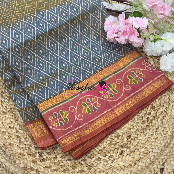 Semi Patola | Printed Silk Saree - Combo - VVSPS003