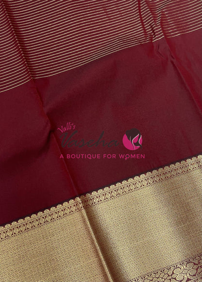 Semi Bridal Kanchi Silk  - Korvai - Premium- VVSKS008