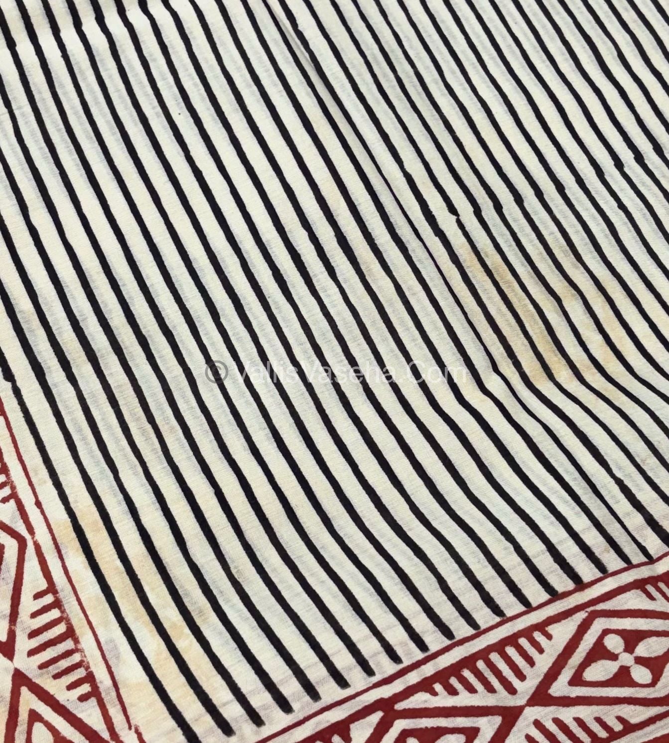 Pure Soft Mul Mul Cotton Sarees - Hand Block Prints - VVMMC006