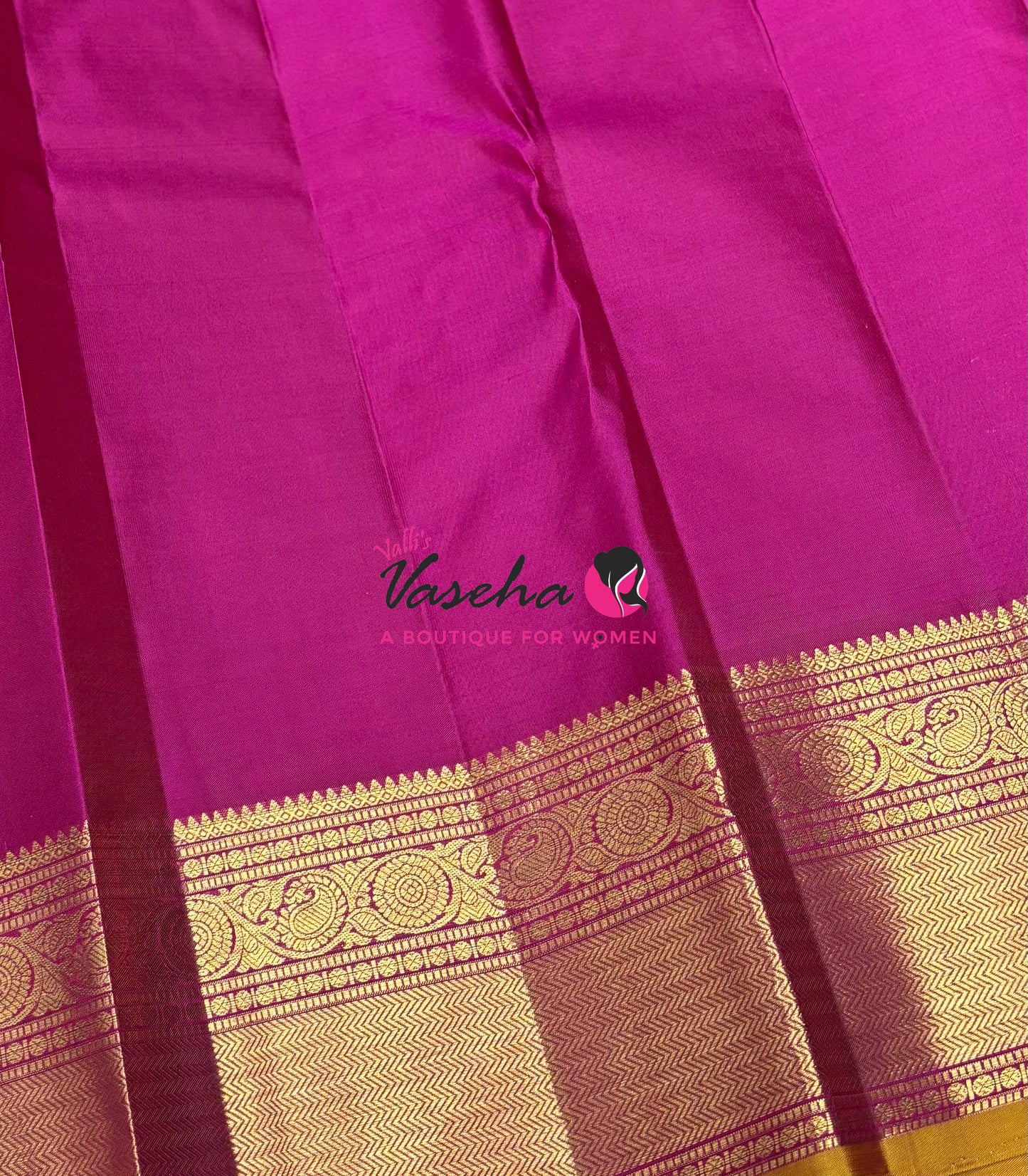 Pure Kanchipuram Silk Saree - Mandhulir Green & Pink Shade  - VVPS070