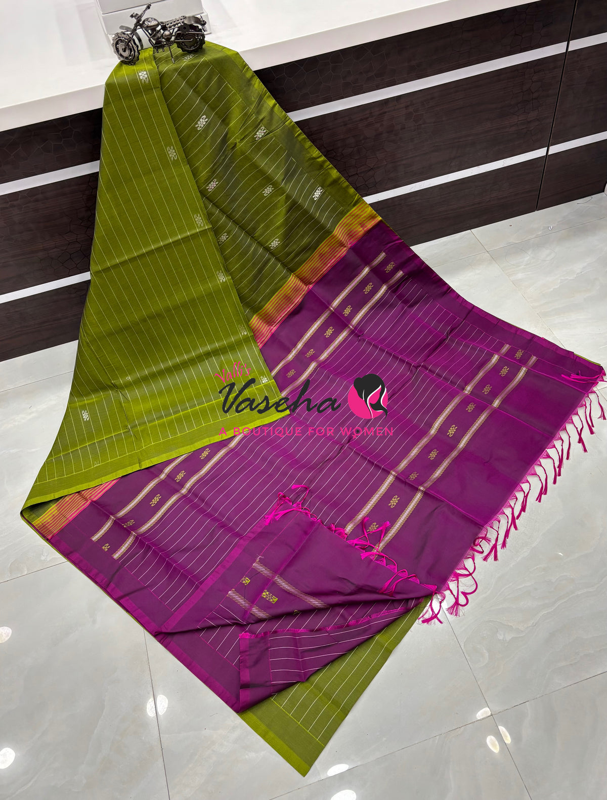 Vazhai Pattu Saree / Banana Pith - With Blouse - VVVPS003