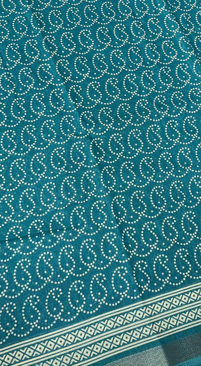 Casual Wear - Fancy Mixed Muslin Cotton - Blue Shade - VVFMC003