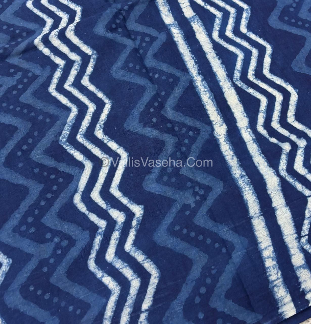 Pure Soft Mul Mul Cotton Sarees - Hand Block Prints - VVMMC006