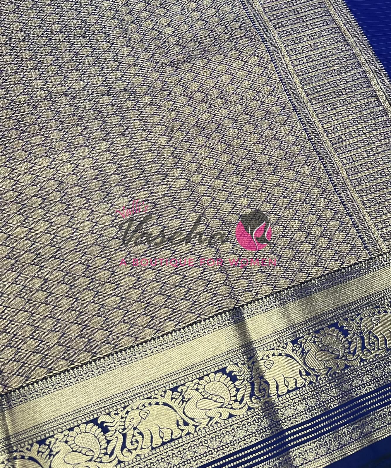 Semi Kanchi Silk - Vairavoosi Butta - VVSKS004