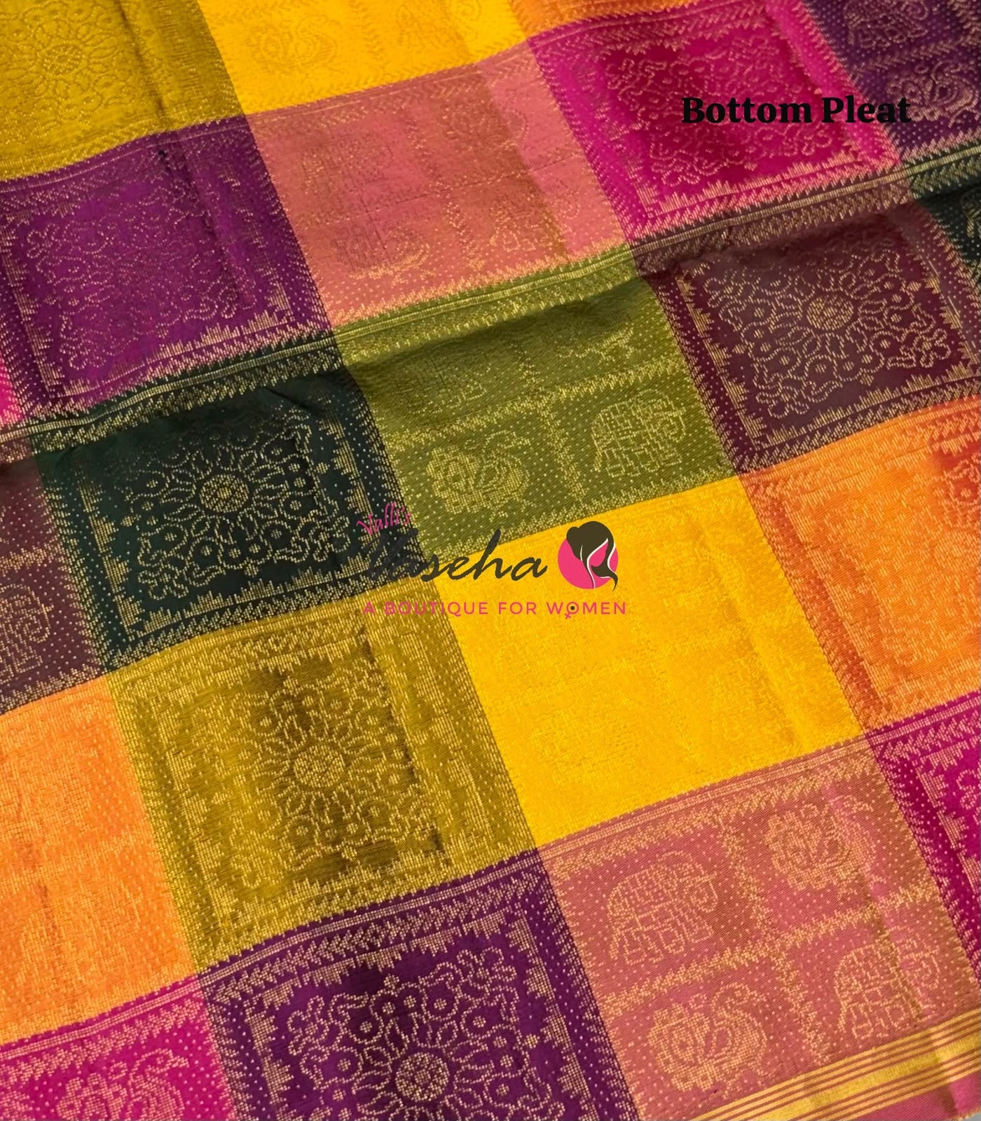 Pure Soft Silk Saree - Partly Pallu -  Half & Half Saree - VVPSS088