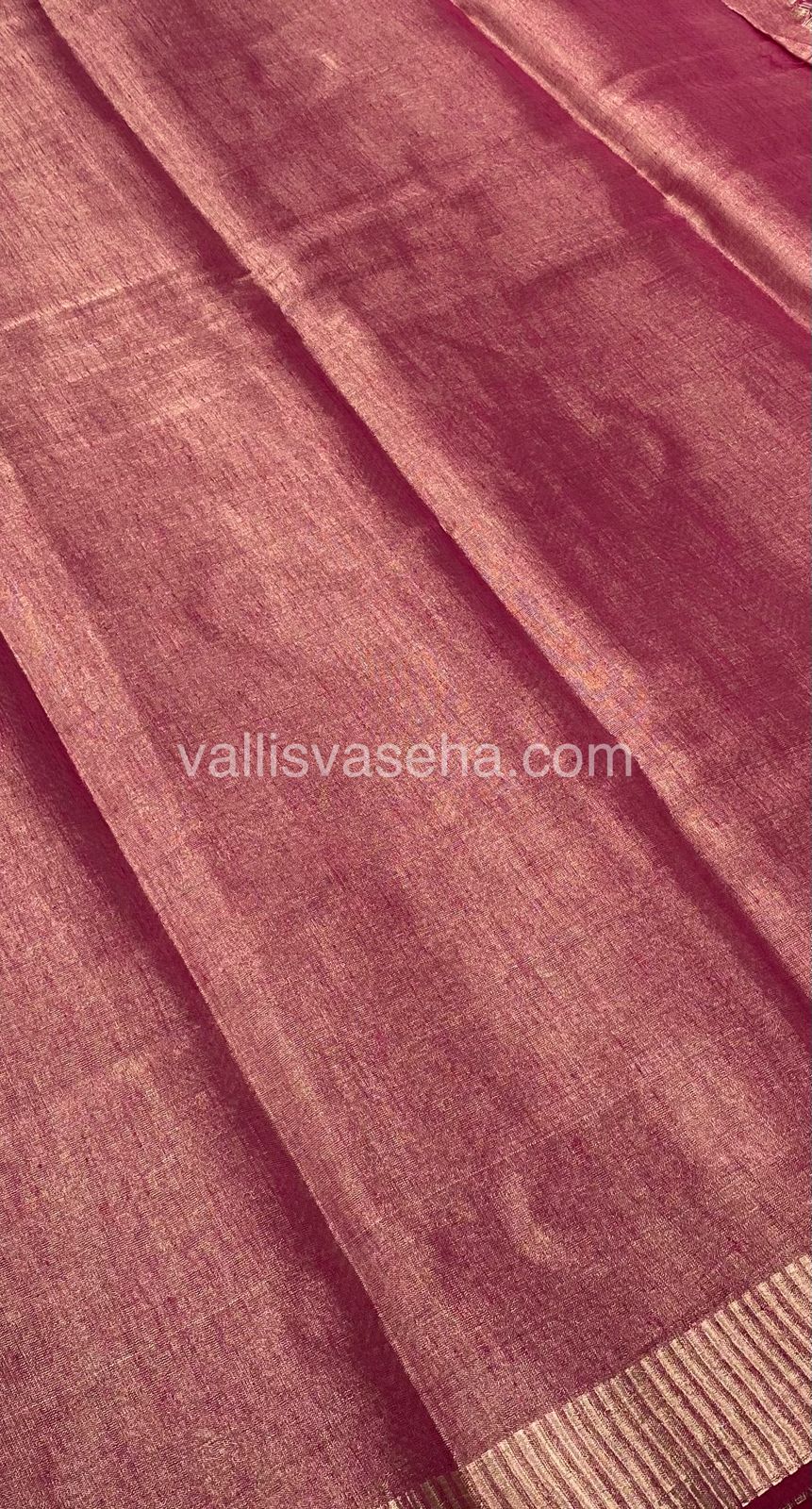 Semi Tussar Silk - Pink Shade - VVSTS001