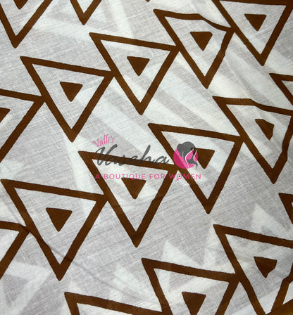 Pure Soft Mul Mul Cotton Sarees - Hand Block Prints - VVMMC010