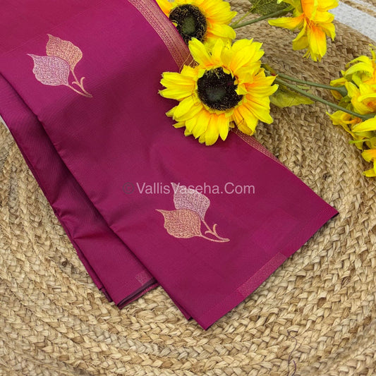 Semi Soft Silk - Border less - Pink Shade -VVSSS025