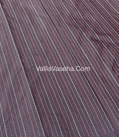 Semi Silk Saree - Aarani Pattu Style - VVSSS005