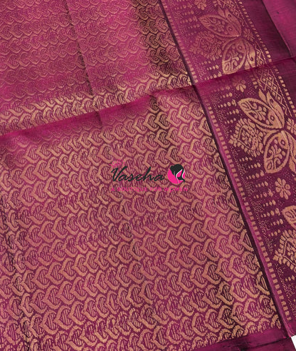 Pure Soft Silk Saree  - Small Pazhum Pazhamum Checks - VVPSS159