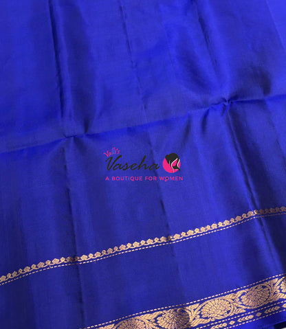 Pure Soft Silk Saree  - Blue Shade - VVPSS101