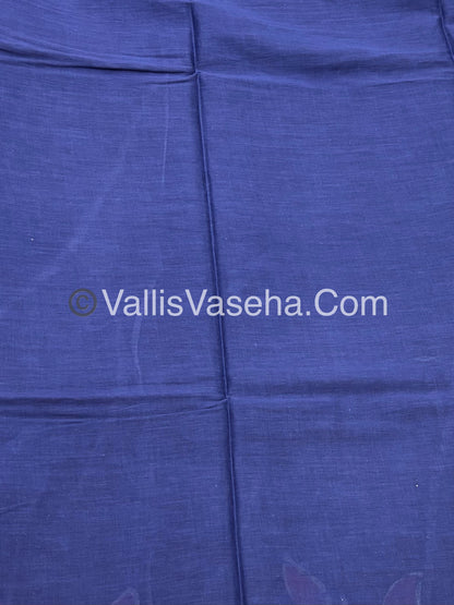 Pure Soft Mul Mul Cotton Sarees (Half & Half )- VVMMC005