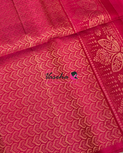 Pure Soft Silk Saree  - Small Pazhum Pazhamum Checks - VVPSS159