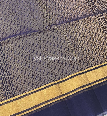Kora Silk Saree - SICO -  Wine With Blue Shade  - VVKS002