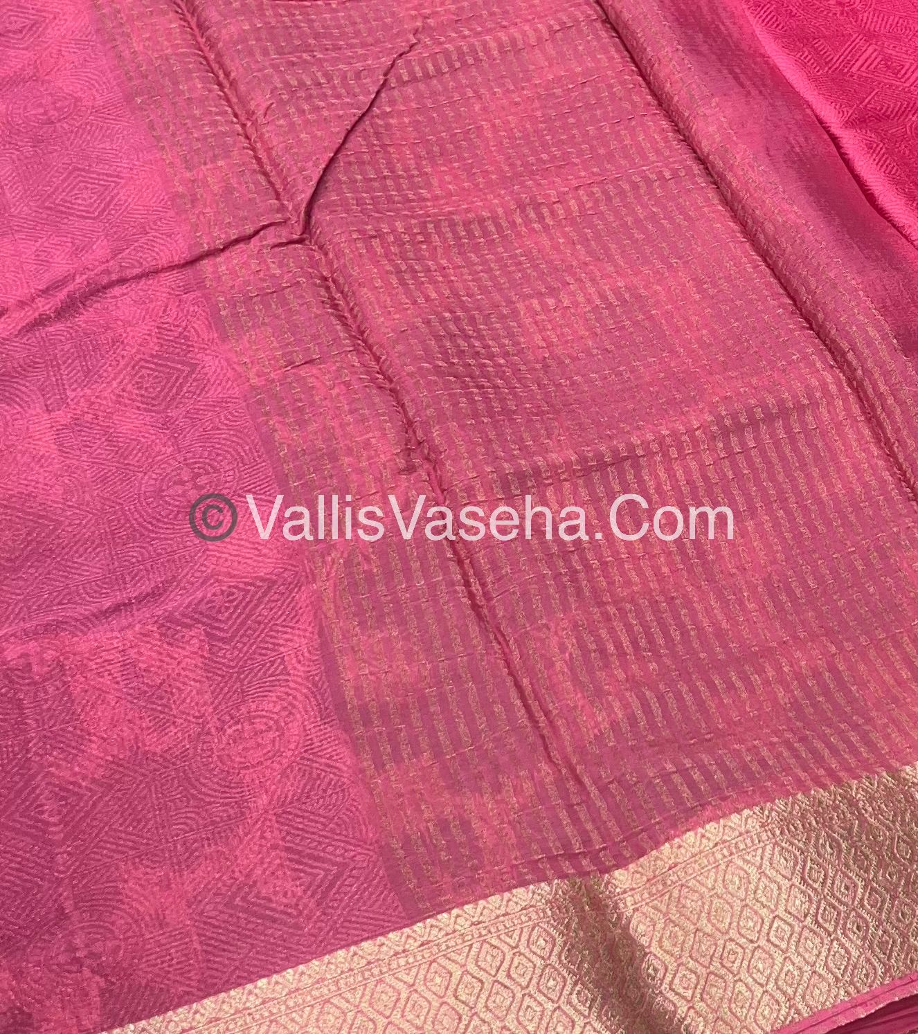 Semi Viscose / Semi Mysore Crepe Silk Variety - Embossed Design - VVSMC002