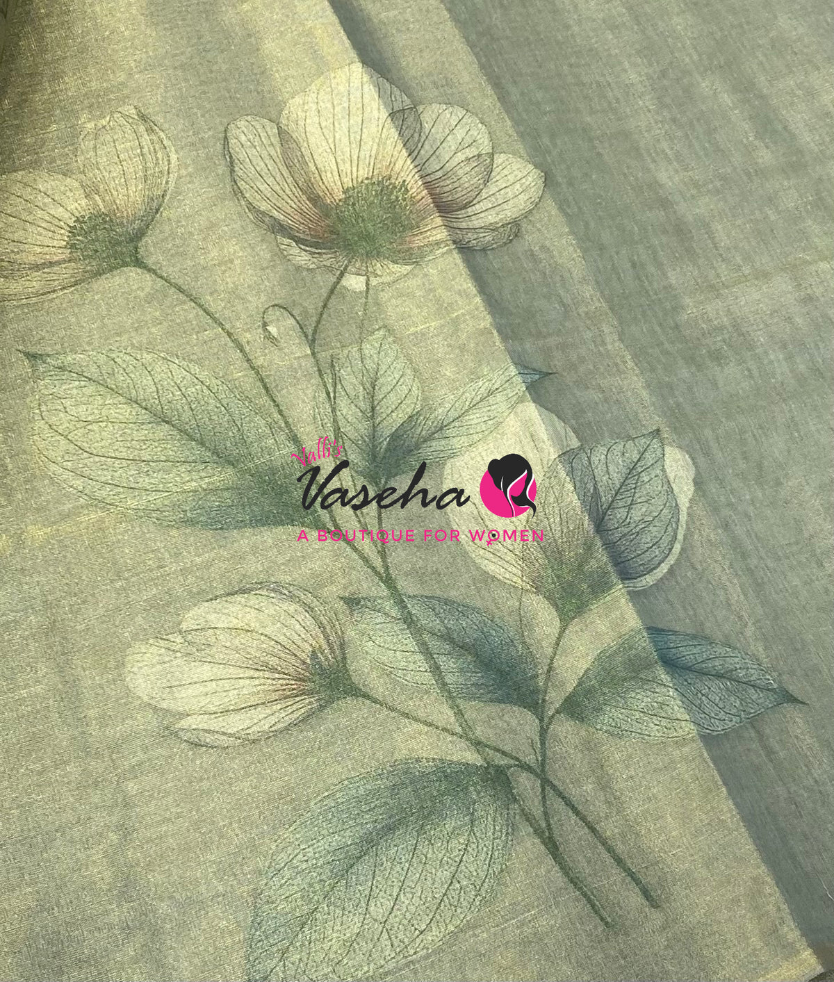 Linen Tissue Saree - VVLTS010
