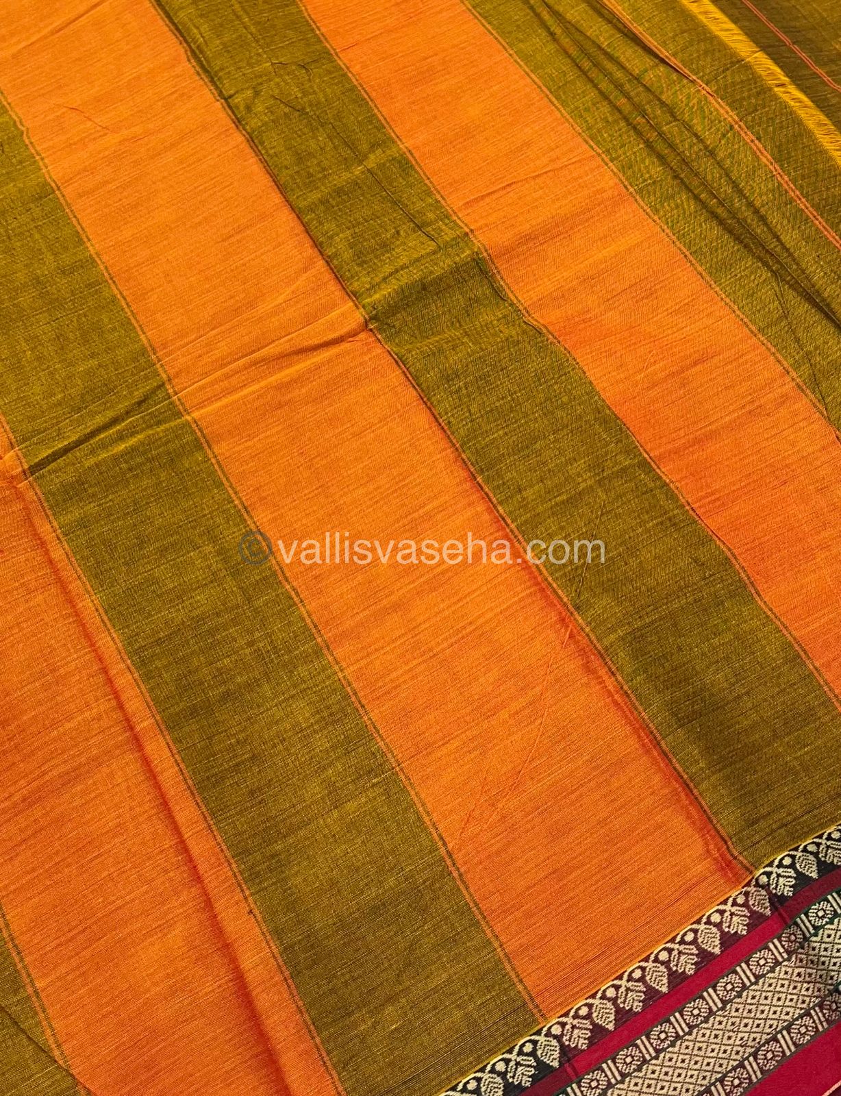 Narayanapet Mercerised Cotton Saree - VVNMC001