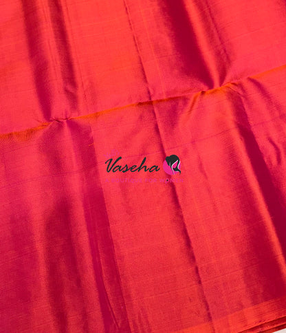 Pure Soft Silk Saree  - Peach Shade - VVPSS094