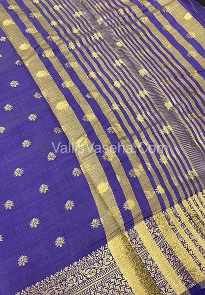 Semi Tussar Silk  - Violet Shade  - VVSTS013
