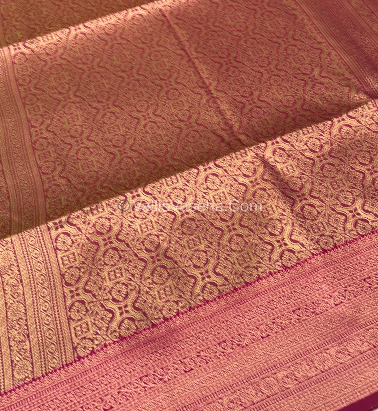 Semi Soft Silk - Dual Tone Mustard With Pink Shade -VVSSS032 - 7