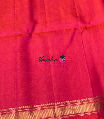 Pure Soft Silk Saree  - Peachish Pink  Shade - VVPSS144