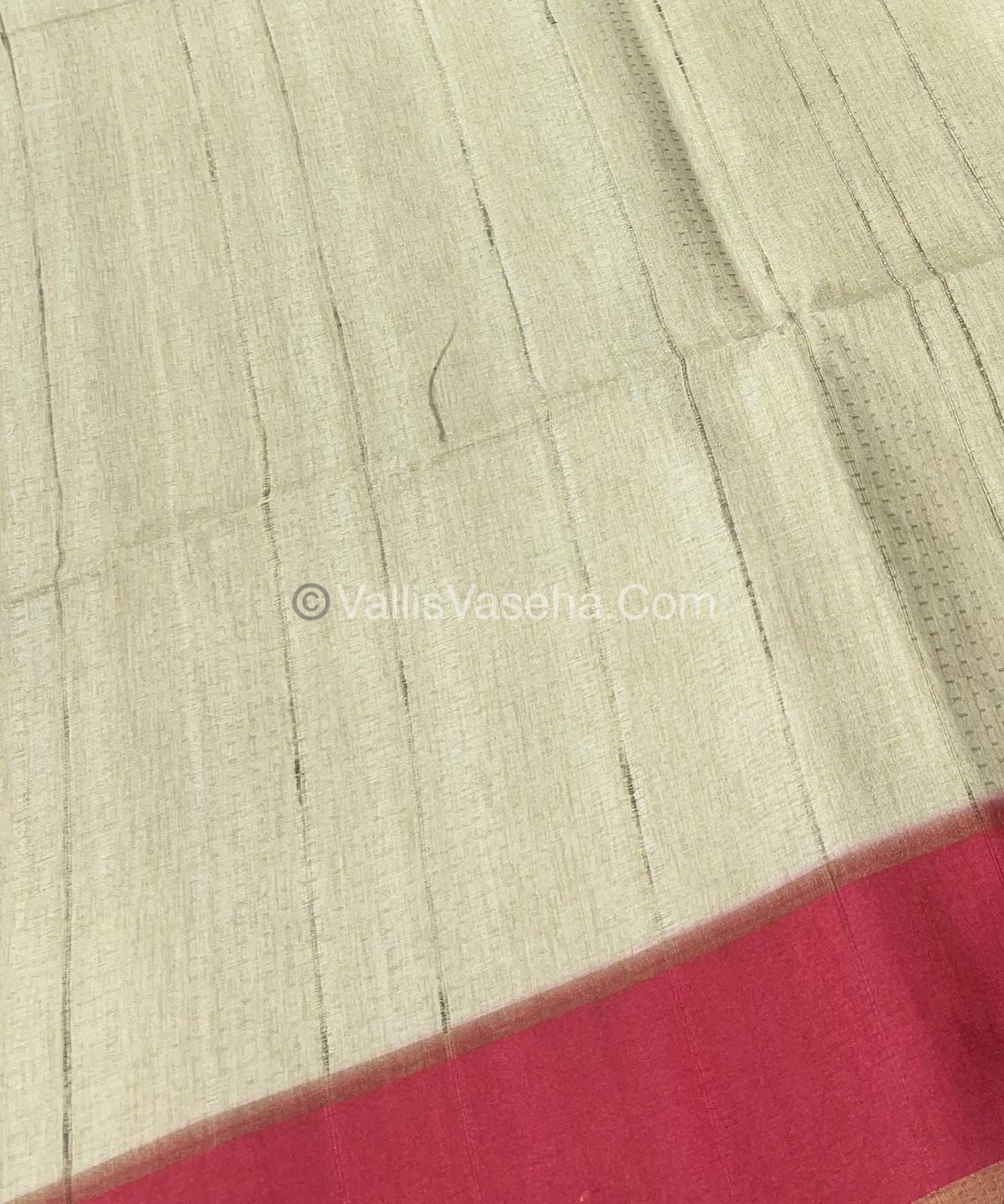 Semi Tussar Silk - Vairavoosi Design - VVSTS037