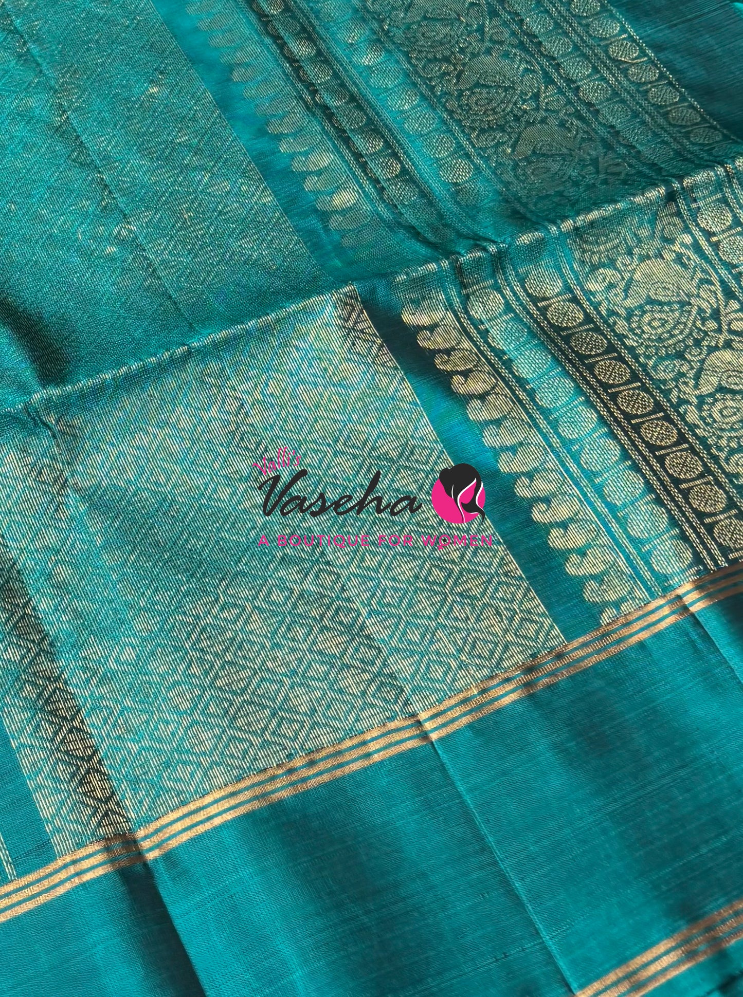 Half Mix - Pure Soft Silk Saree - Grey With Blue - VVPSS085