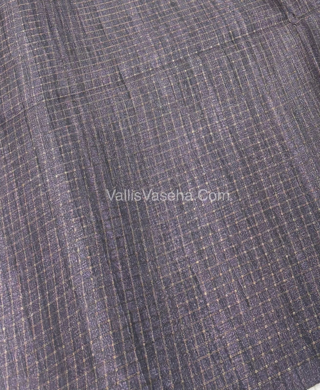 Art Tussar / Art Silk - Pink & Dark Purple - VVATS001
