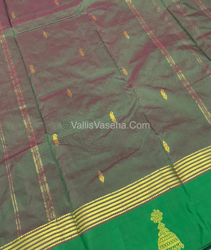 Semi Silk Saree - Kanchi Pattu Style - VVSSS004