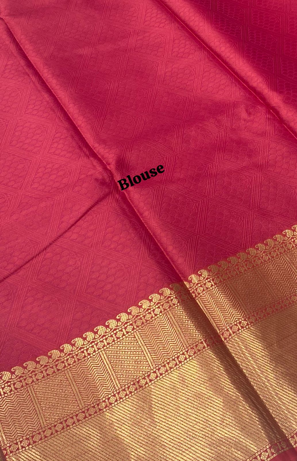 Banarasi - Kathan Silk Saree - Pinkish Red shade - VVBKS001