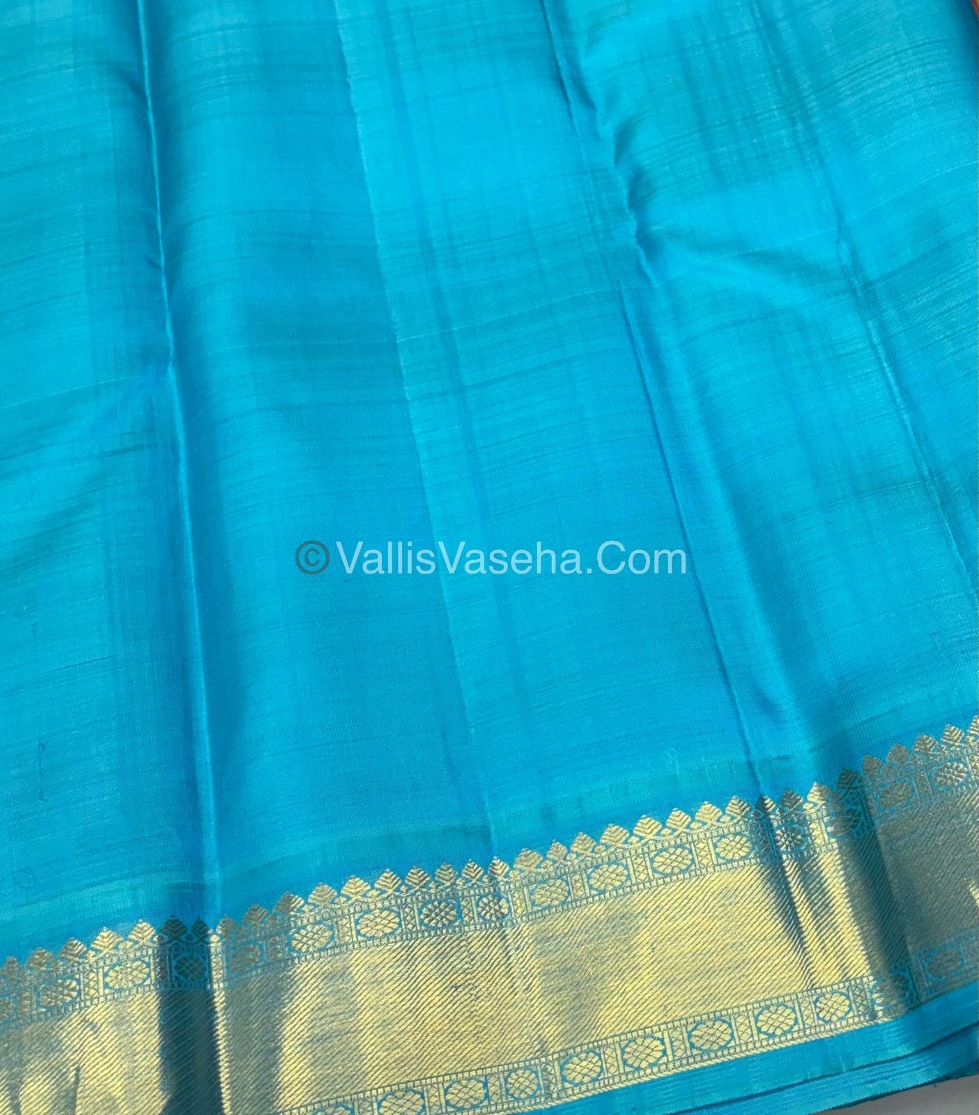Pure Kanchipuram Silk Saree | Pazhum Pazhamum Checks |VVPS017