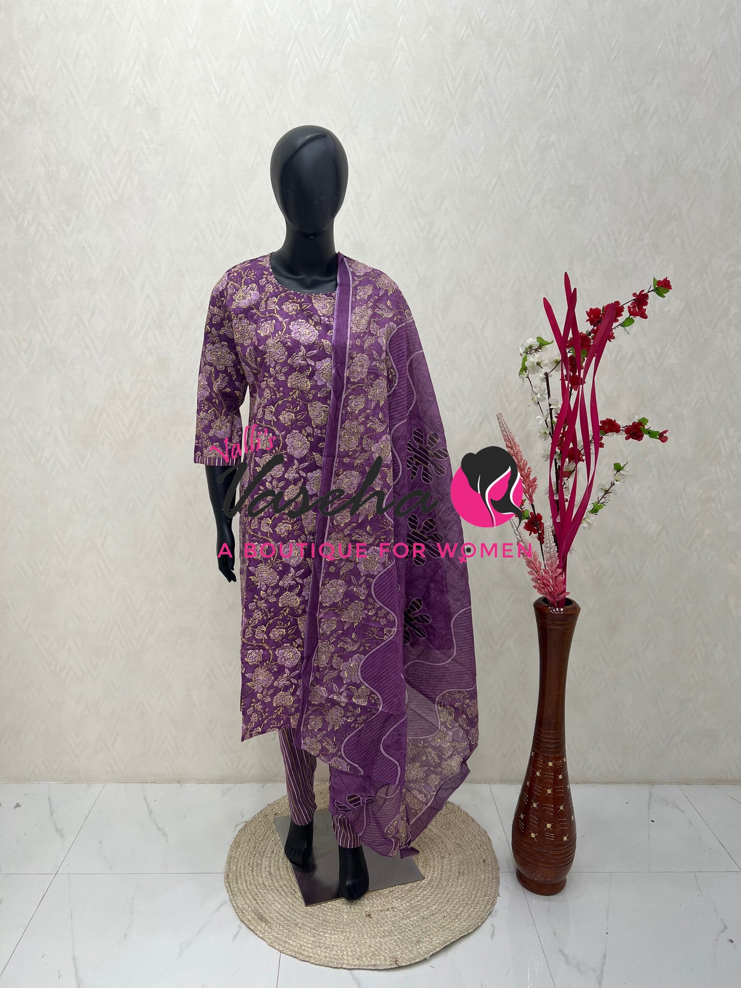 Ready Made - Salwar, Kameez & Duppatta(3pc) - Printed - VVRBS007
