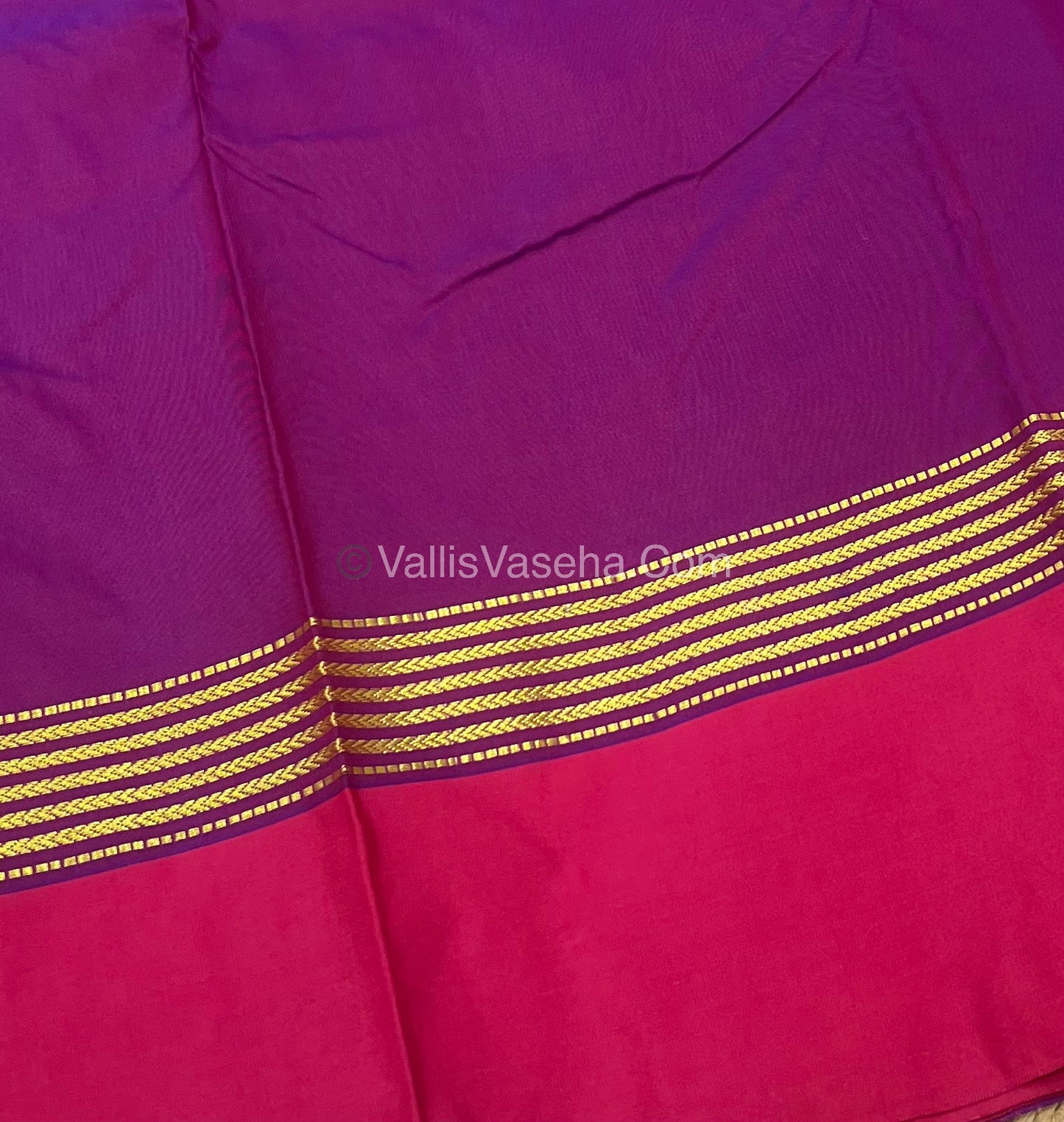 Semi Silk Saree - Kanchi Pattu Style - VVSSS004