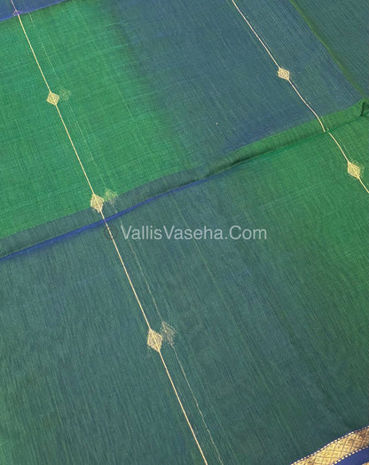 Pure Maheshwari Silk Cotton Saree - Dual Color Combo - VVMSC001