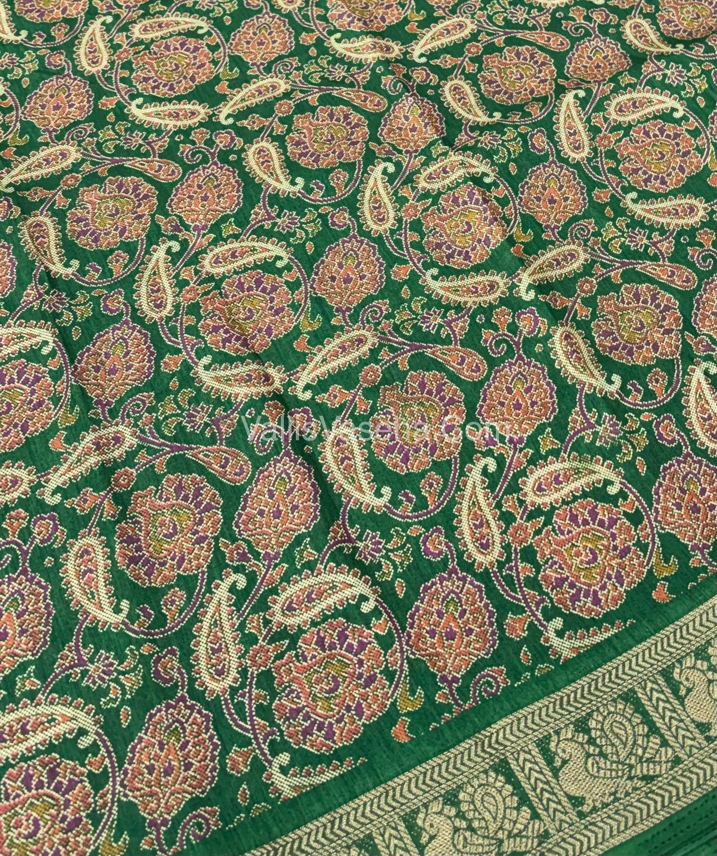 Casual Wear - Fancy Viscose Mulberry Silk  - Green  Shade - VVFMS001