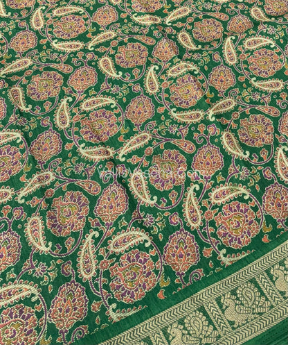 Casual Wear - Fancy Viscose Mulberry Silk  - Green  Shade - VVFMS001