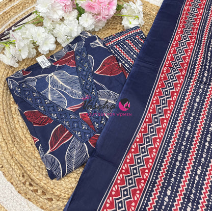 Ready Made | Straight Cut |Salwar, Kameez & Duppatta(3pc)|Cotton |VVRMS020