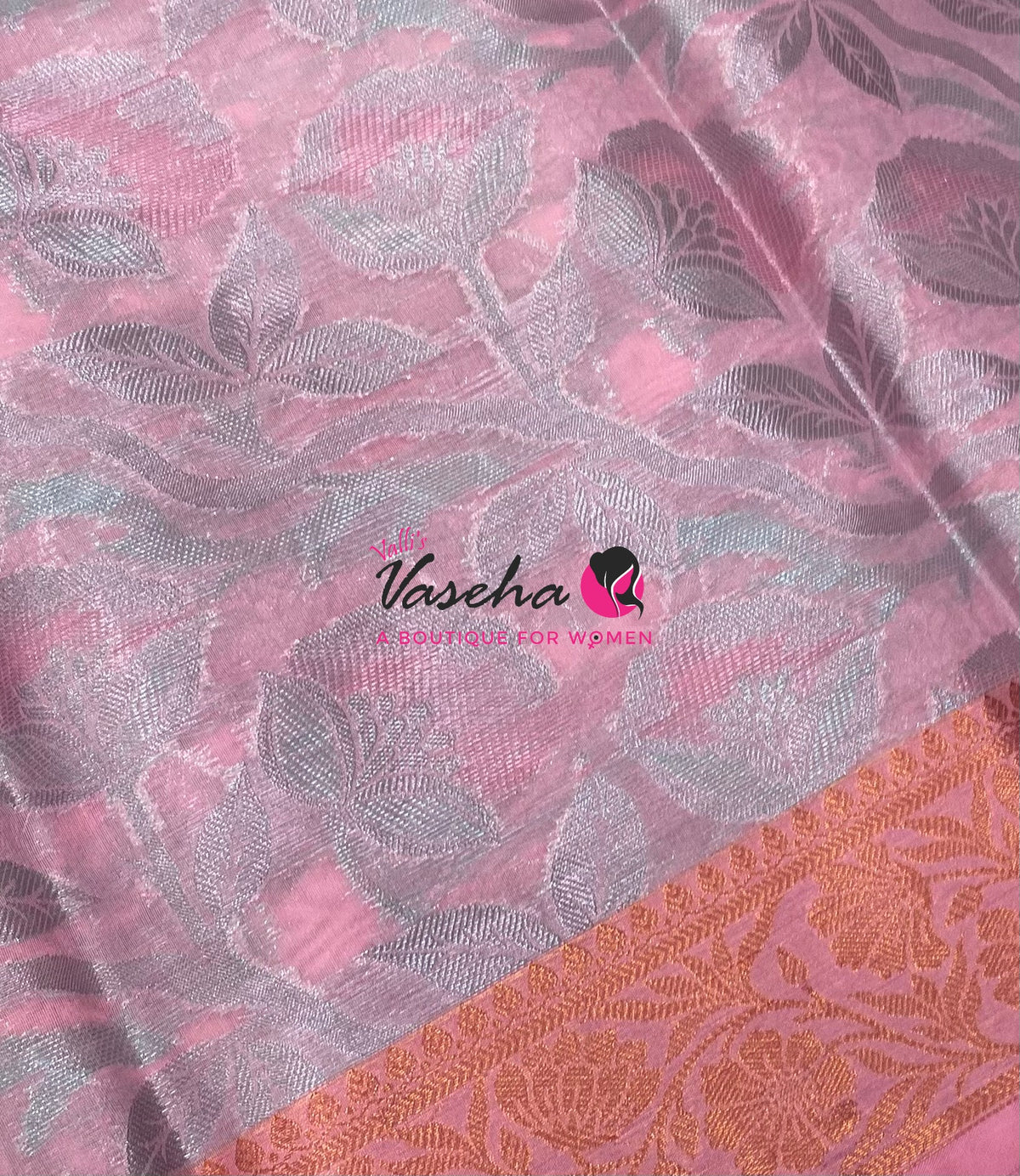 40% less - Offer Saree - Semi Banarsi Silk Saree - VVDS008