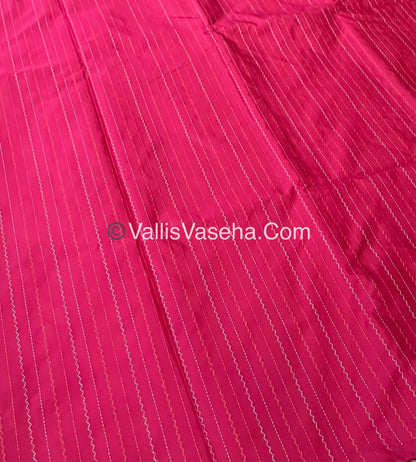 Semi Silk Saree - Aarani Pattu Style - VVSSS005