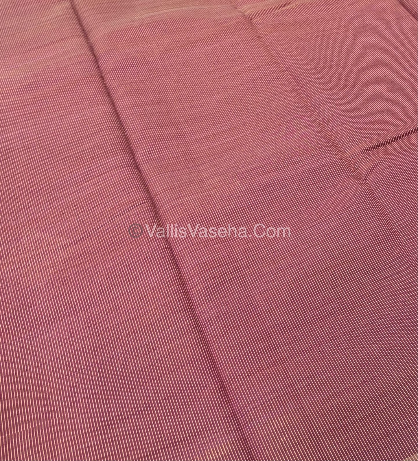 Semi Tussar Silk Saree - Wine Shade - VVSTS016