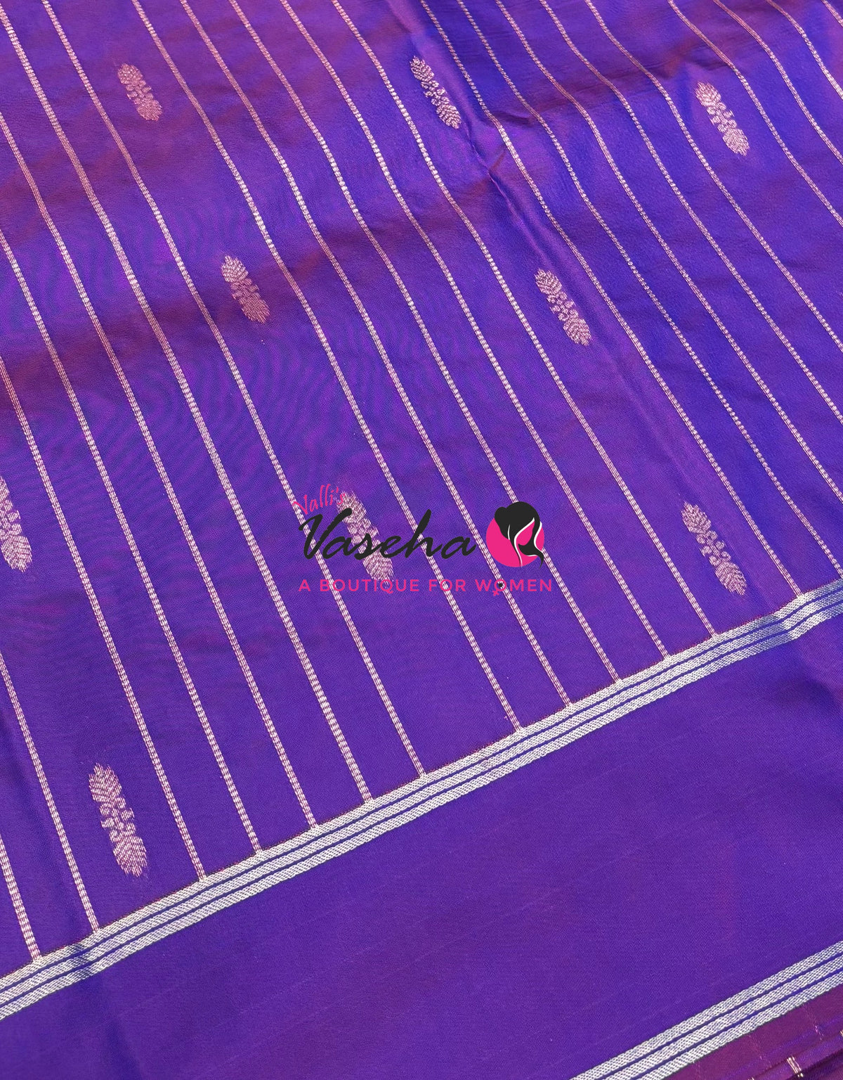 Semi Soft Silk  -  Violetish Purple  Shade - VVSSS041