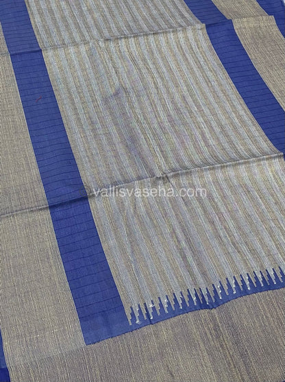 Semi Raw Silk - Lakshadeepam Design Weaving - VVRS004