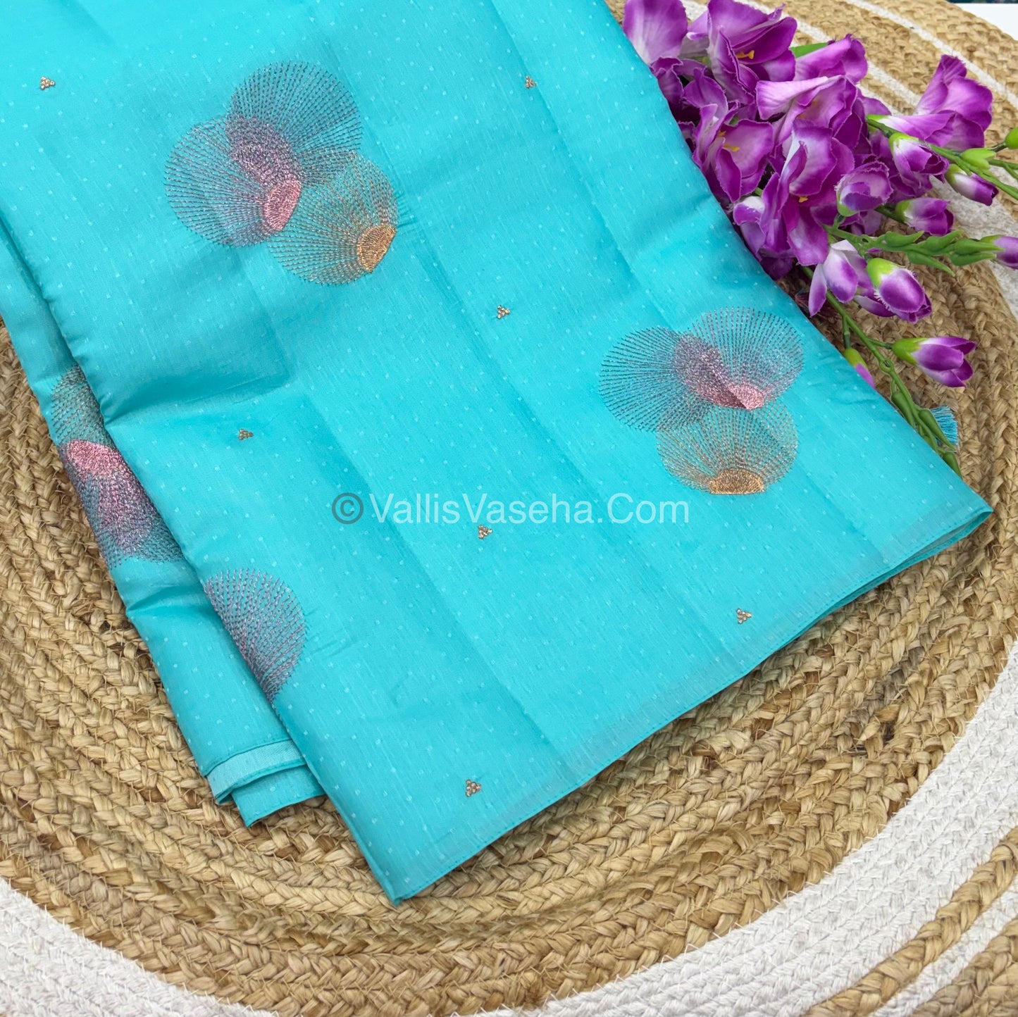 Butter Silk - Round Butta - Blue & Pink Combo - VVBS001