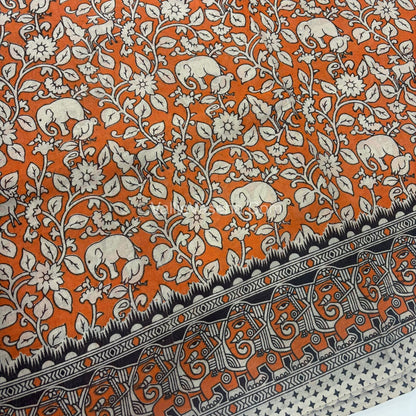 Pure Kalamkari Cotton Saree - VVPKC002