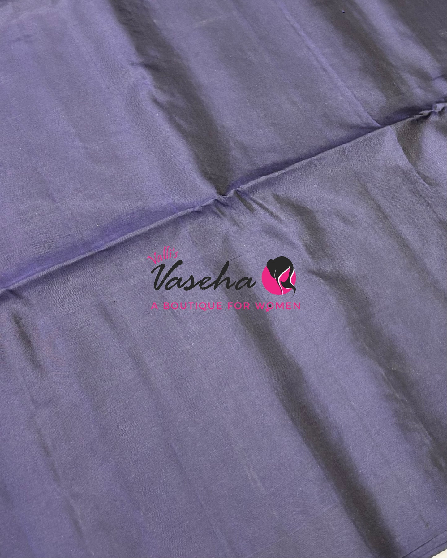 Half Mixed  Soft Silk Saree - Purple & Navy Blue - VVPSS073