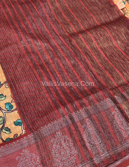 30% less - Offer Saree - Semi Chandari Saree - VVDS003