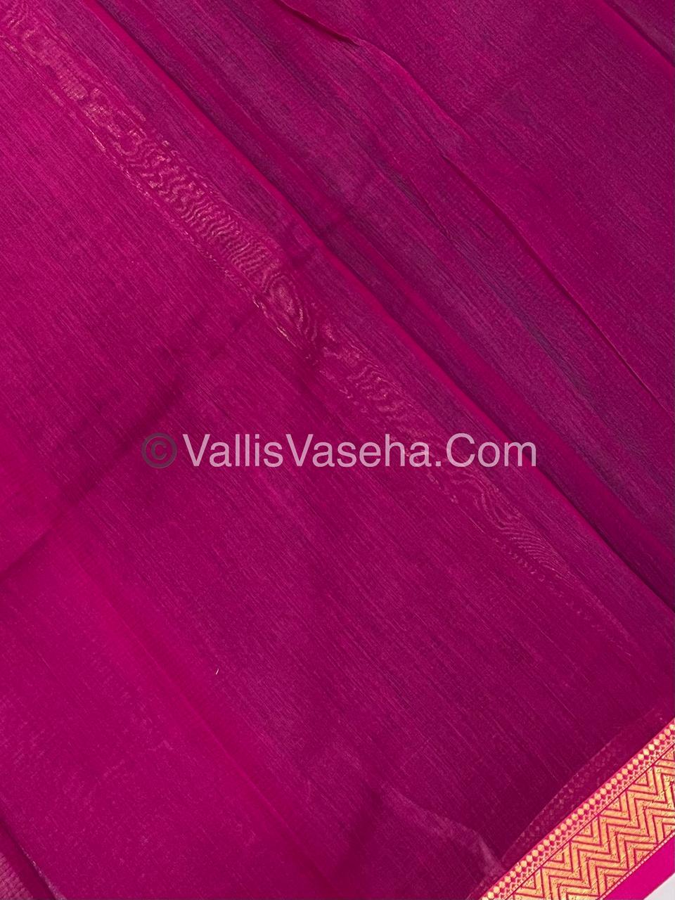 Fancy Mixed Cotton - Ramar Blue With Pink Shade - VVFMC005