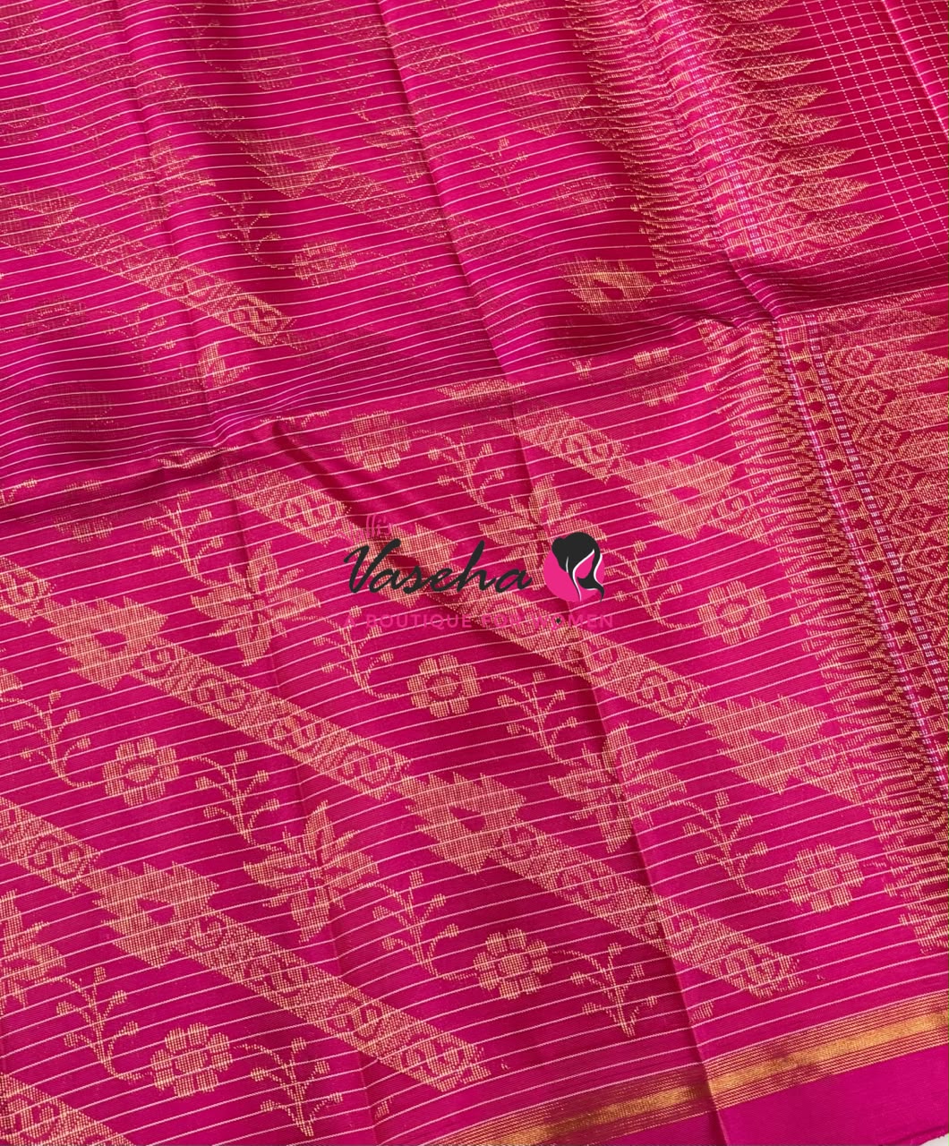 Pure Soft Silk Saree - Partly Pallu -  Half & Half Saree - VVPSS142