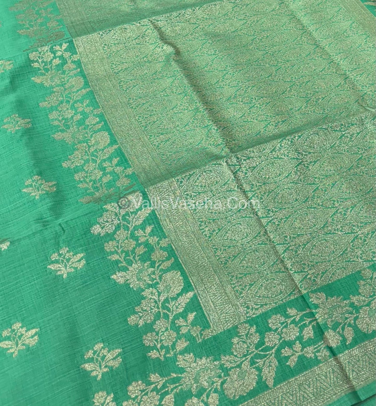 Banarasi - Heritage Silk - Semi Kathan Silk - Light Pista  Shade - VVBHS008